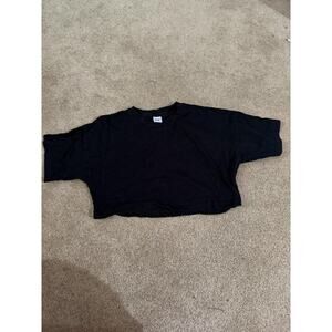 Women's Black Aritzia TNA Crop Top T-Shirt Size Small